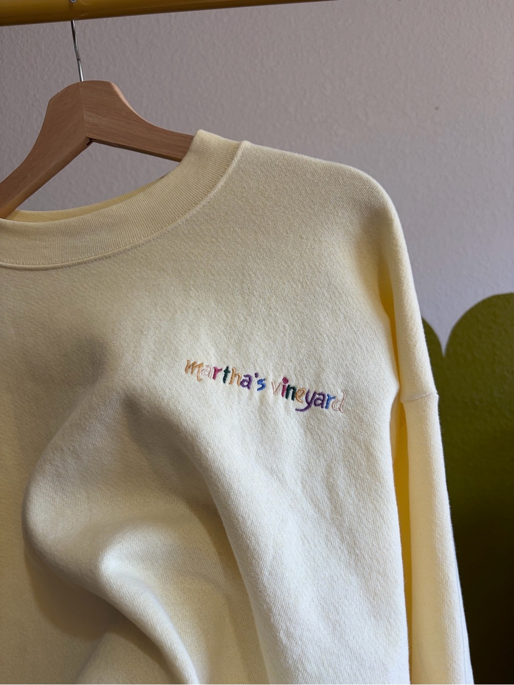 Oversized Butter Yellow Martha’s Vineyard  Sweater